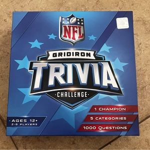 Masterpieces  NFL GRIDIRON Football Trivia Challenge Board Game COMPLETE